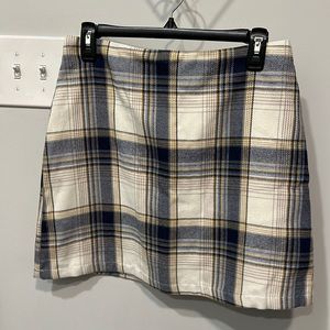Plaid mini skirt